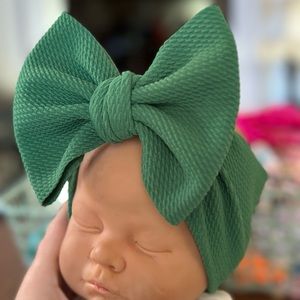 Handmade Baby/Toddler Green Classic Head Wrap